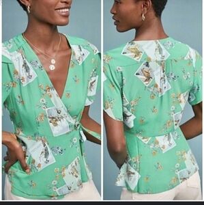 Anthropologie Wrap Top